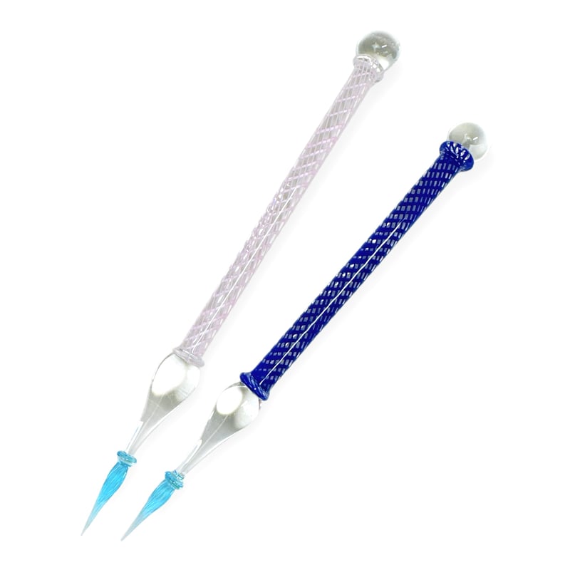 SCACCO Glass Pen チェック柄ムラーノガラスペン ヴェネチア SCACCO Glass Pen チェック柄ムラーノガラスペン ヴェネチア