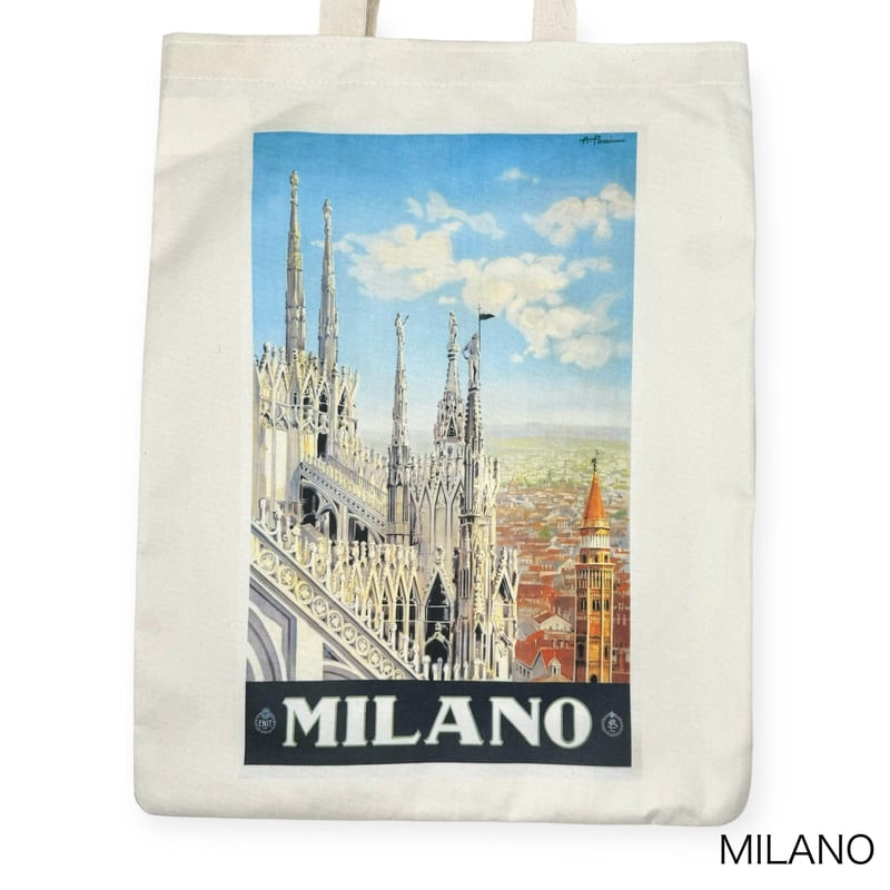 在庫限り】ART TOTE BAG from ITALY ヴィンテージアートポスター コット
