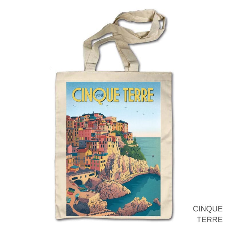在庫限り】ART TOTE BAG from ITALY ヴィンテージアートポスター コット