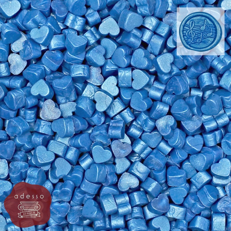 シーリングワックス ＜ Flush Blue（ラメ入り） ＞ フラッシュブルー