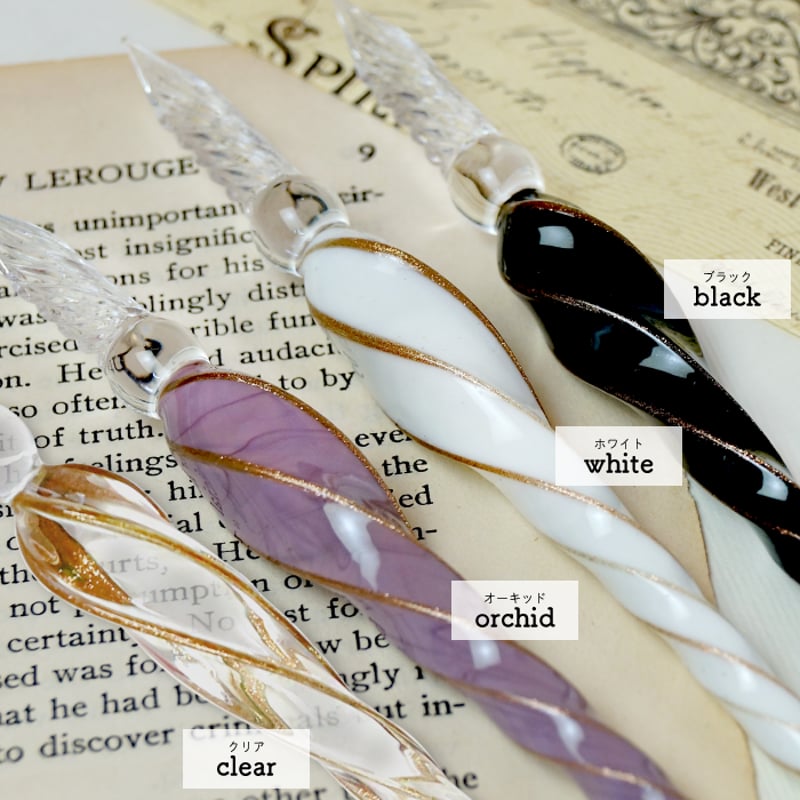 Angelo＞ガラスペンセット ＜ガラスペン/ペンレスト/インク セット