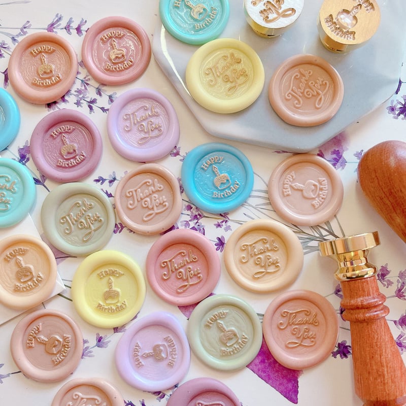 シーリングスタンプ ヘッド 【 Happy Birthday 】 adessoオリジナル