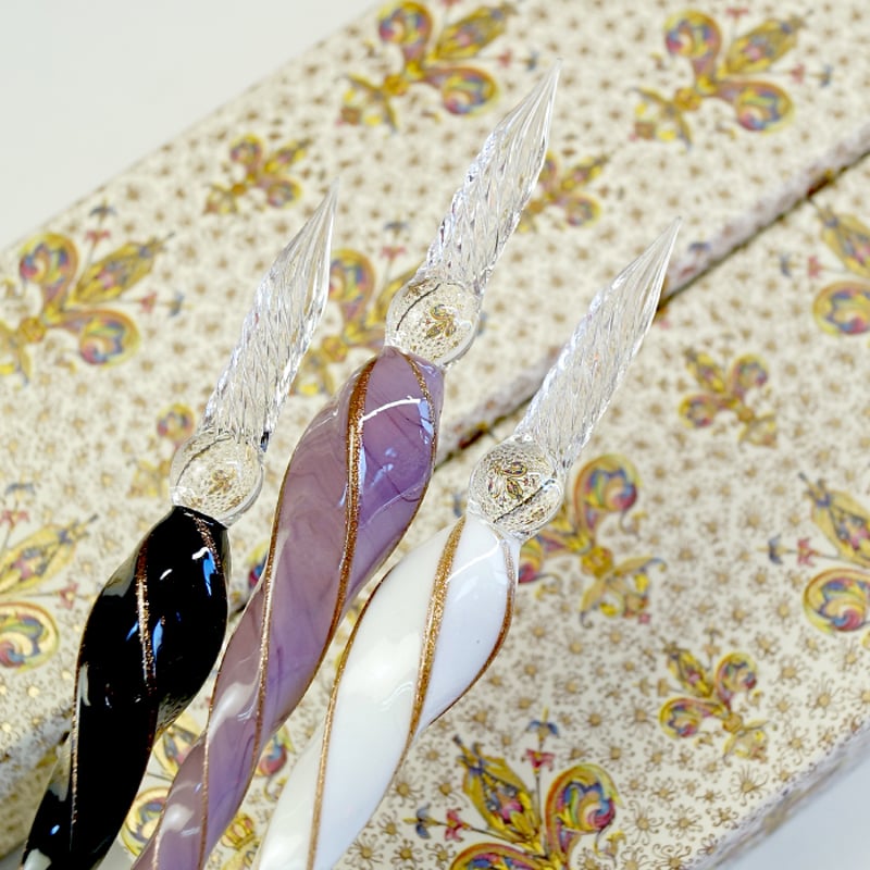 Angelo＞ガラスペンセット ＜ガラスペン/ペンレスト/インク セット