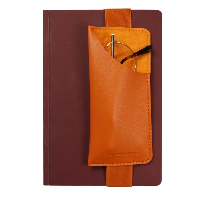 CAMPO MARZIO ELASTIC JOURNAL GLASSES CASE バンド付き