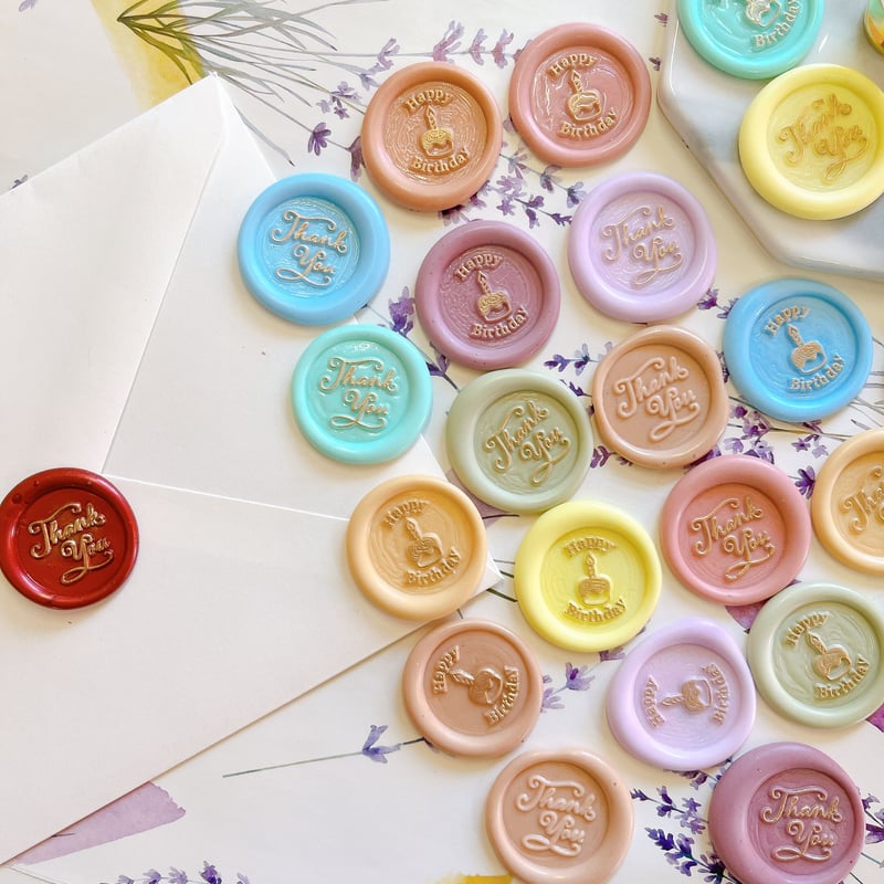 シーリングスタンプ ヘッド 【 Happy Birthday 】 adessoオリジナル