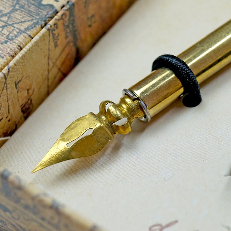 DALLAITI Gold Feather ライティングセット（カリグラフィー羽根ペン+