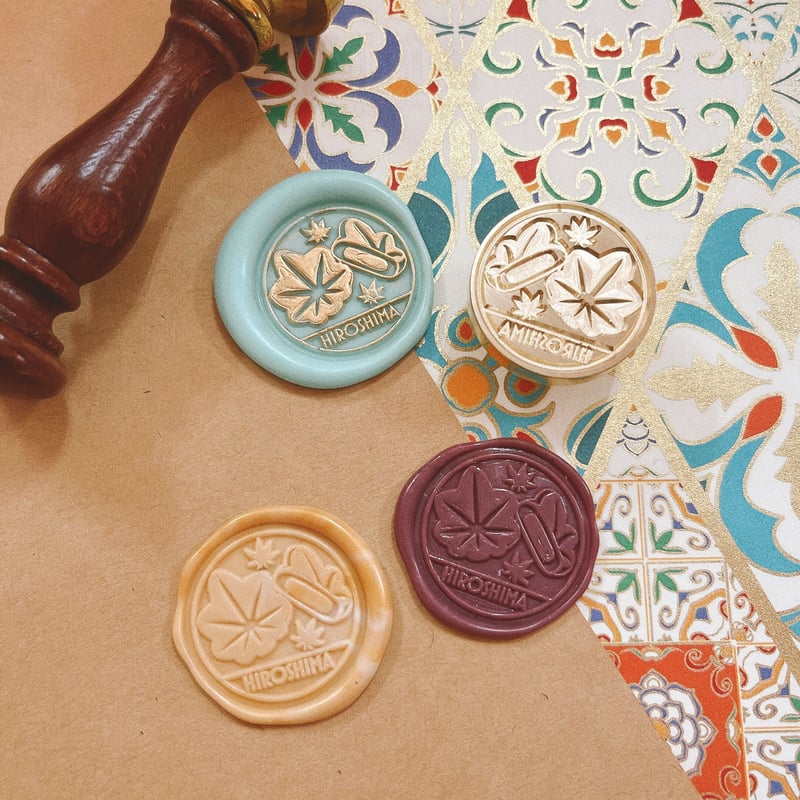 ご当地 旅するシーリングスタンプ 【広島/ HIROSHIMA】もみじ饅頭