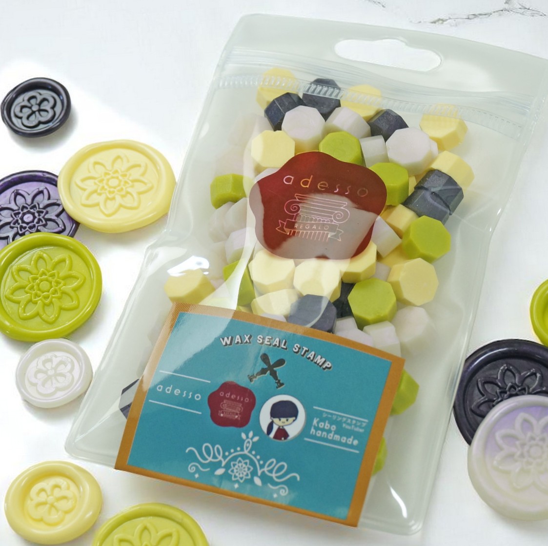 adesso × かぼハンドメイド】コラボ ワックスMIX＜いろめいと＞ 名脇役