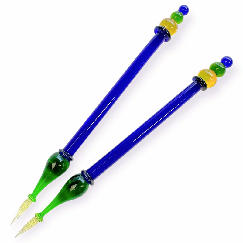 【未使用品】ガラスペンと脚付きインク入れ/ヴェネチア/ムラーノ/TOMMASI 未使用品】ガラスペンと脚付きインク入れ/ヴェネチア/ムラーノ/TOMMASI