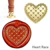 シーリングスタンプヘッド ハート型 【Heart - Race】adesso  替えスタンプ  変形