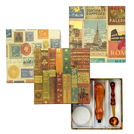 【ヘッド無し】adesso シーリングスタンプ スターターキット in Italian Box