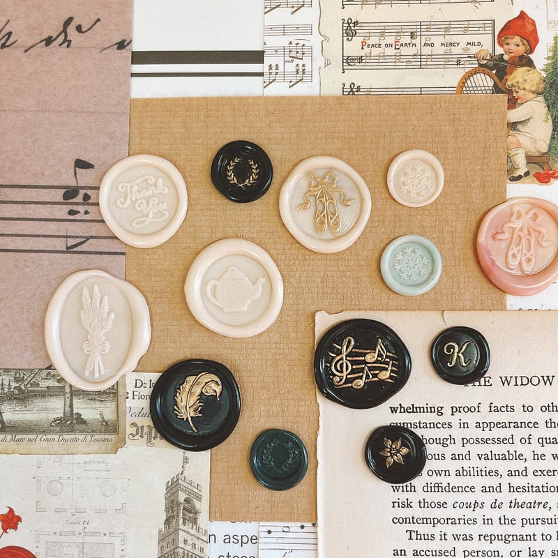 シーリングワックス ＜ black ＞ ブラック 黒 シーリング