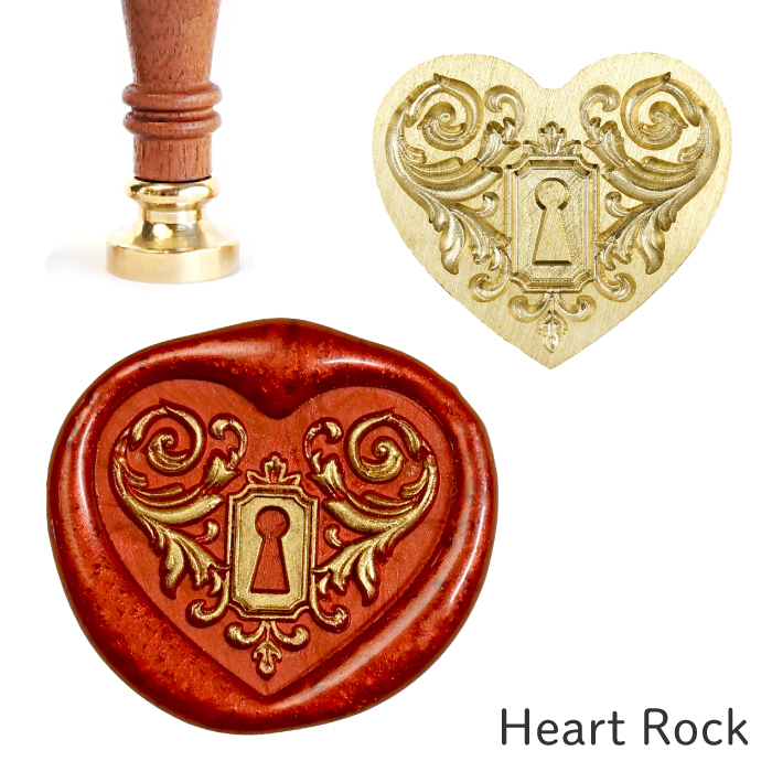 シーリングスタンプヘッド ハート型 【Heart - Rock】adesso