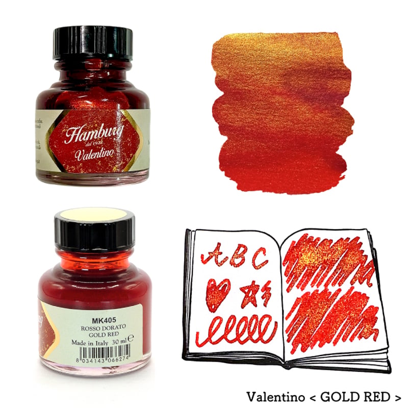 Hamburg Ink ハンブルグ カリグラフィーインク 30ml イタリア製 ＜Gold