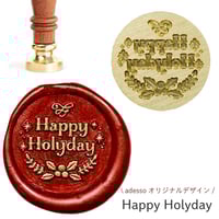 シーリングスタンプヘッド＜Happy Holyday（ハッピーホーリーデー）＞ クリスマス adessoオリジナル  替えスタンプ