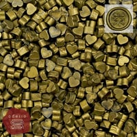 シーリングワックス ＜ Antique Gold（ラメ入り） ＞ アンティークゴールド シーリングワックス 20g ハート型  シーリングスタンプ