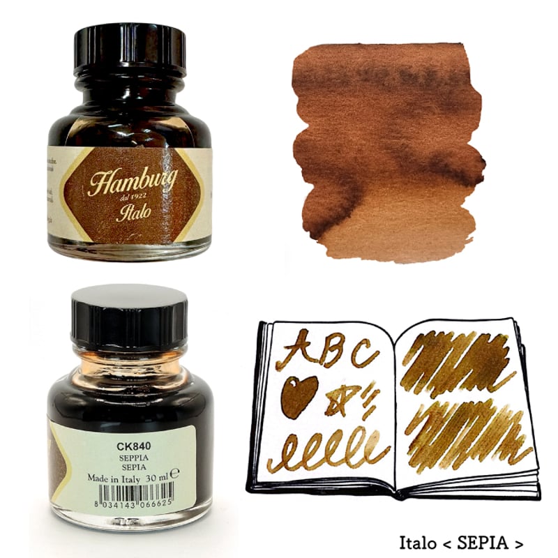 Hamburg Ink ハンブルグ カリグラフィーインク 30ml イタリア製 ＜Gold