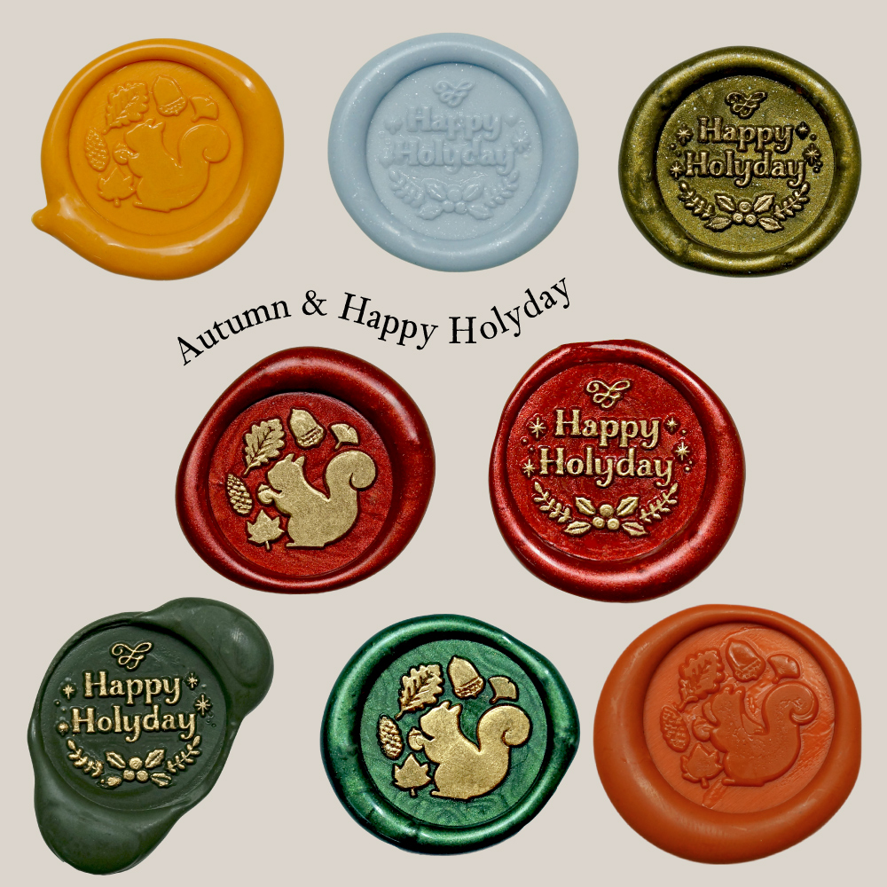 シーリングスタンプヘッド＜Happy Holyday（ハッピーホーリーデー  