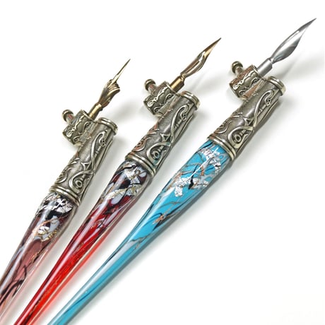 Bortoletti Calligraphy Set FENICE＜SET27＞ ムラーノガラス カリグラフィー インクセット イタリア製