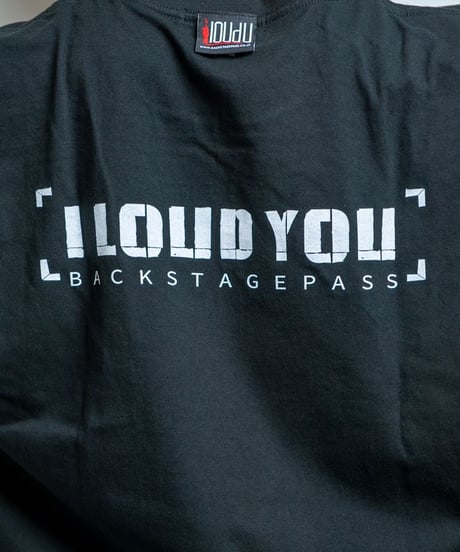 BACKSTAGEPASS　AGS2214 【黒野京×BACKSTAGE PASS コラボ】SHOUT(シャウト) ピグメント加工 オーバーサイズ ロンT(BLACK)