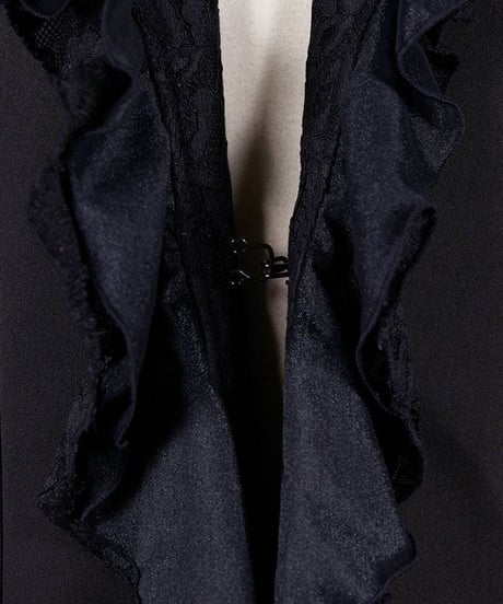 h.NAOTO　Ruffle Lace Stretch Jacket