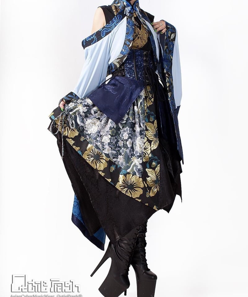 Qutie Frash 2004-SK 和柄アシメスカート | TyCHE Maria na