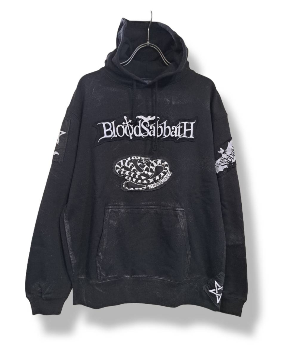 h.NAOTO Crash Patch Hoodie Sweater（Msize） | TyC