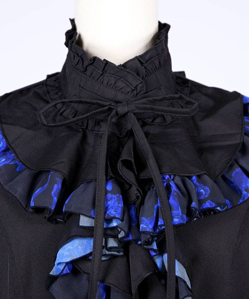 h.NAOTO Blood Rose Ruffle Blouse / BK-BL/ Lサイズ