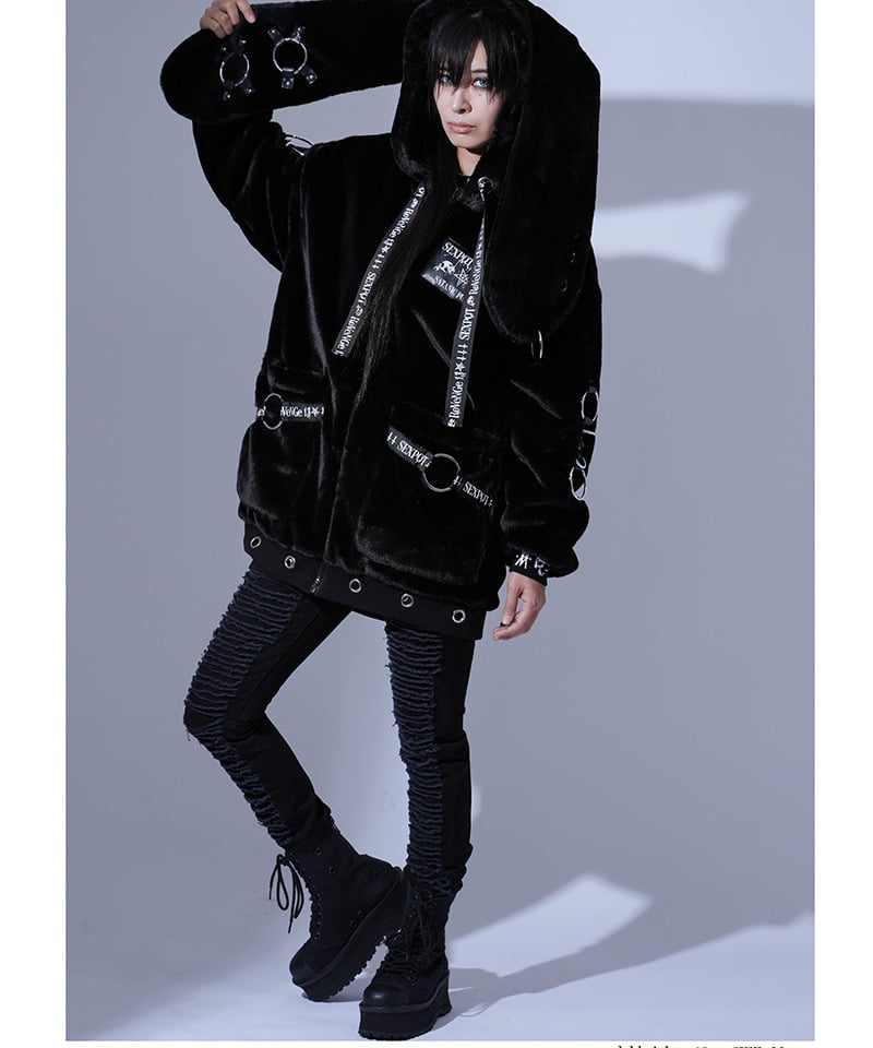 sexpot revenge ライダースジャケット ファー y2k パンク 30 sexpot revenge ライダースジャケット ファー y2k パンク 30