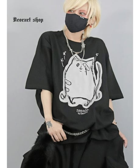 Deorart  DRTP007 オーバーサイズ・プリントTシャツ [NECOLAネコラ][Deorart Record]