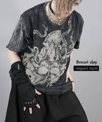 Deorart IPT102 ブリーチ・オーバーサイズTシャツ [クラーケン・ドラム]