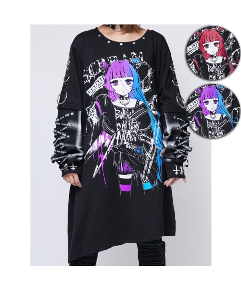 SEXPOT ReVenGe sa681471 ゾンビすくりーむ LACE UP SLEE