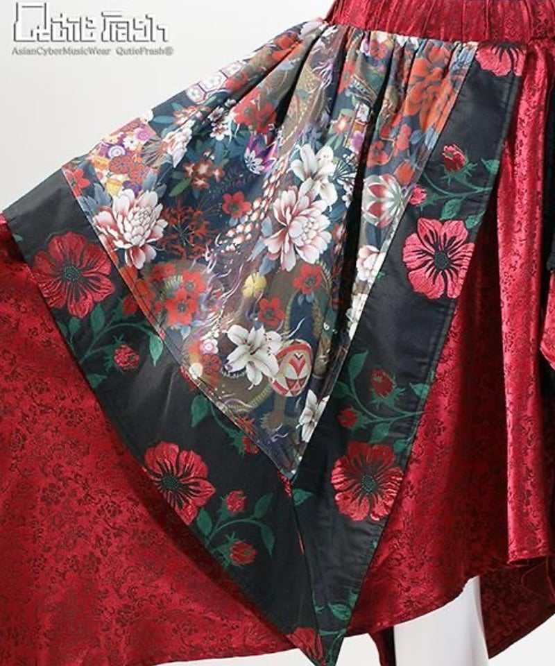 Qutie Frash 2004-SK 和柄アシメスカート | TyCHE Maria na