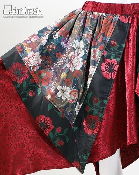 Qutie Frash 2004-SK 和柄アシメスカート | TyCHE Maria na