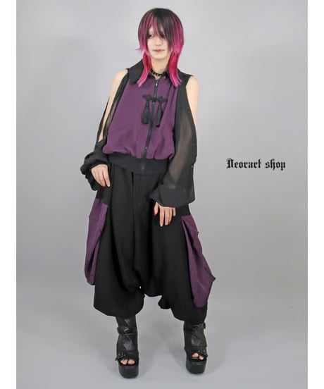 Deorart  DRT2877 [ 透け感シアー ]　肩スリット ２ＷＡＹ シアージャケット