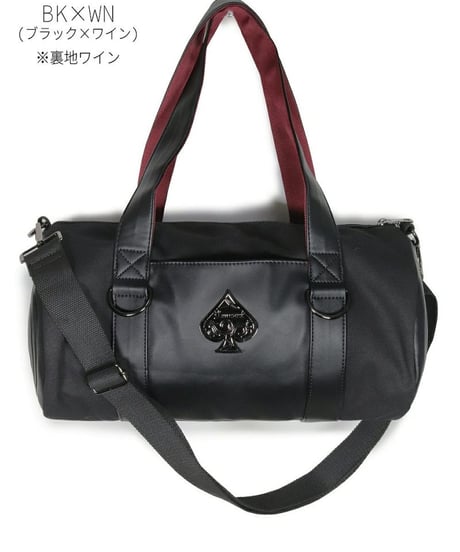 Deorart  BG010 [3way] 魔法陣風サークルドラム・ショルダーバッグ [スペード・Spade・Goth bag ]