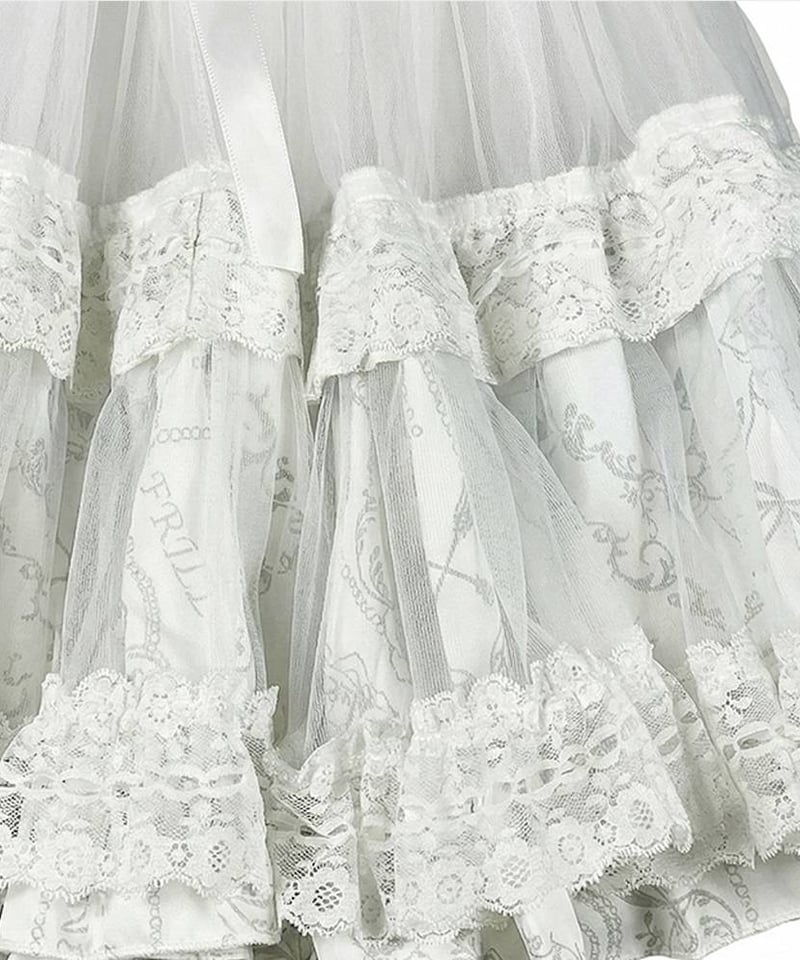 h.NAOTO Bunny Volume Mini Petticoat / WH | TyCH