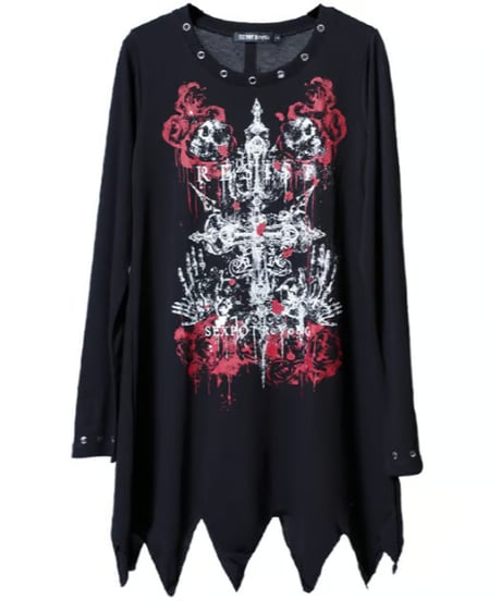 SEXPOT ReVenGe  sa681417  RESIST GOTHIC パンキッシュ カットソー