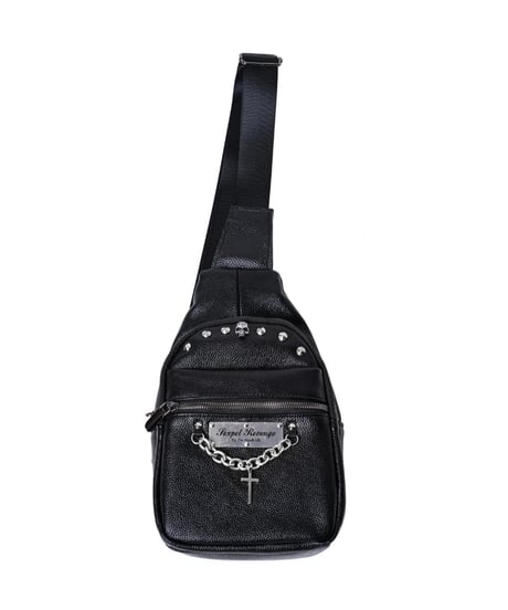 SEXPOT ReVenGe   sd36185-101 Chain Cross Logo Plate Body Bag