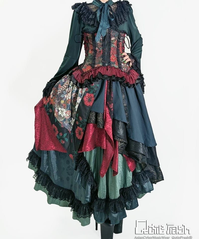 Qutie Frash 2004-SK 和柄アシメスカート | TyCHE Maria na