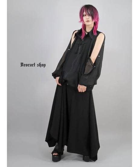 Deorart  DRT2877 [ 透け感シアー ]　肩スリット ２ＷＡＹ シアージャケット