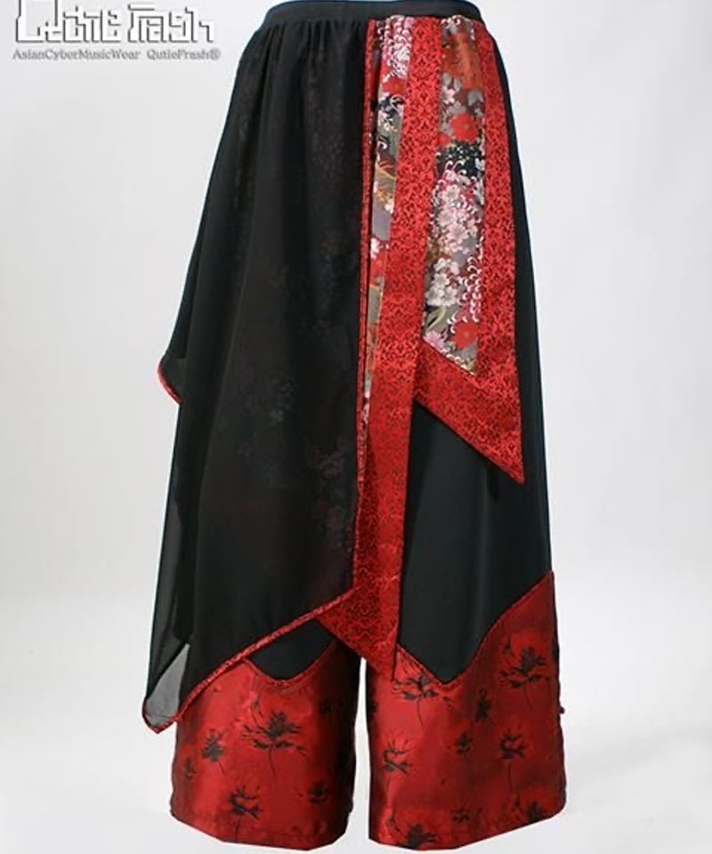 Qutie Frashドラゴン柄 バギーパンツ