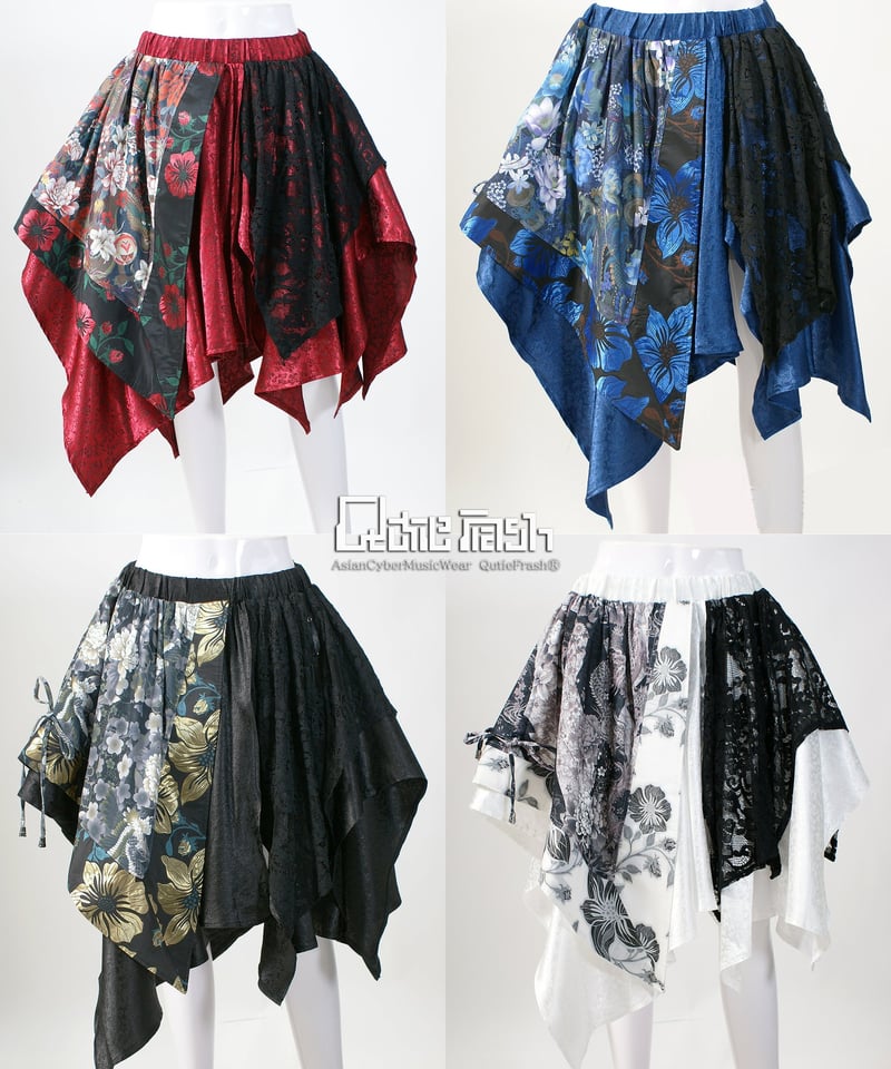 Qutie Frash 2004-SK 和柄アシメスカート | TyCHE Maria na