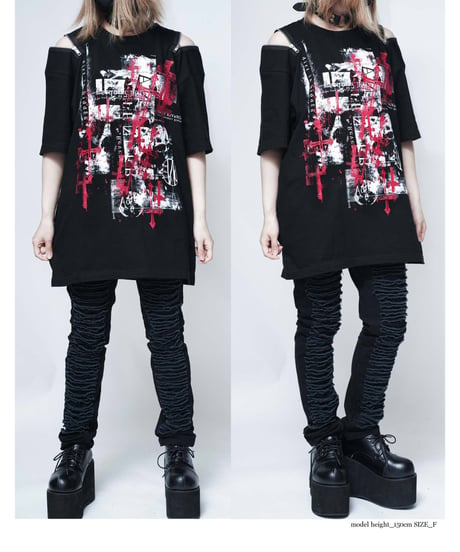 SEXPOT ReVenGe   SA681518　Shoulder Zip Original Cutsew Dirt