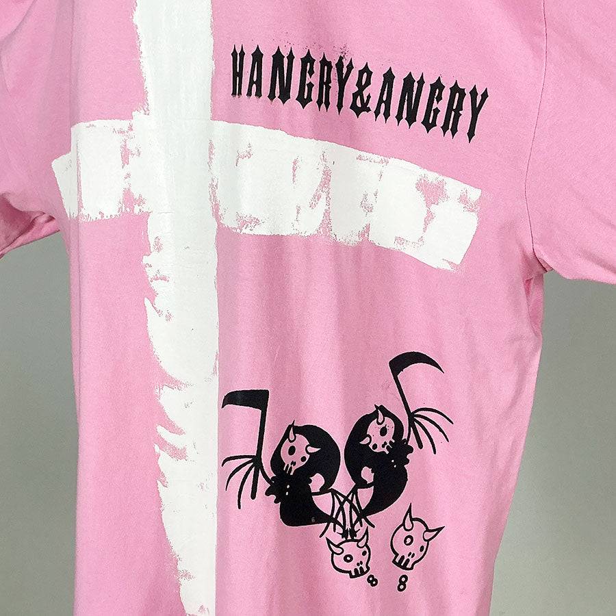 h.NAOTO Hand-drawn cross oversize T-sh / PK | T