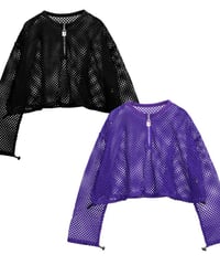 LISTEN FLAVOR  2510401 とにかく使える！あみあみメッシュトップス