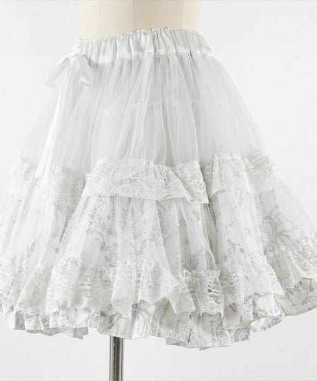 h.NAOTO　Bunny Volume Mini Petticoat / WH