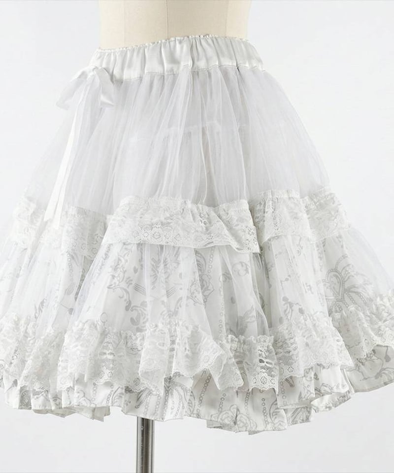 h.NAOTO Bunny Volume Mini Petticoat / WH | TyCH