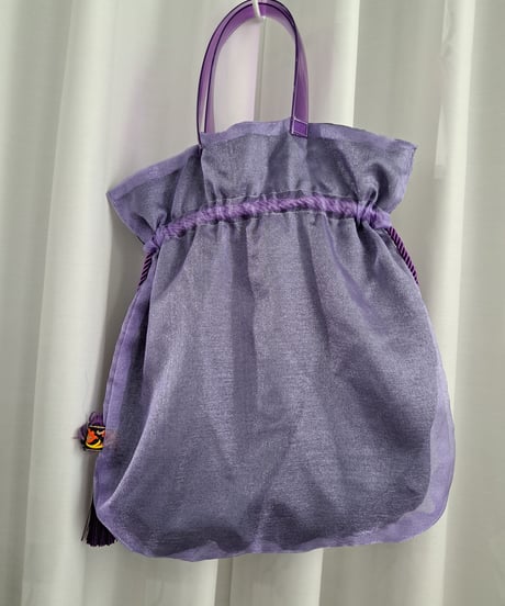 POPinPARTY　リバーシブル巾着BIGBAG（パープル×グレー）
