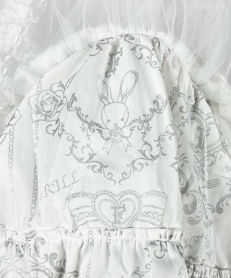 h.NAOTO　Bunny Volume Mini Petticoat / WH